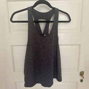 Grey flowy workout tank